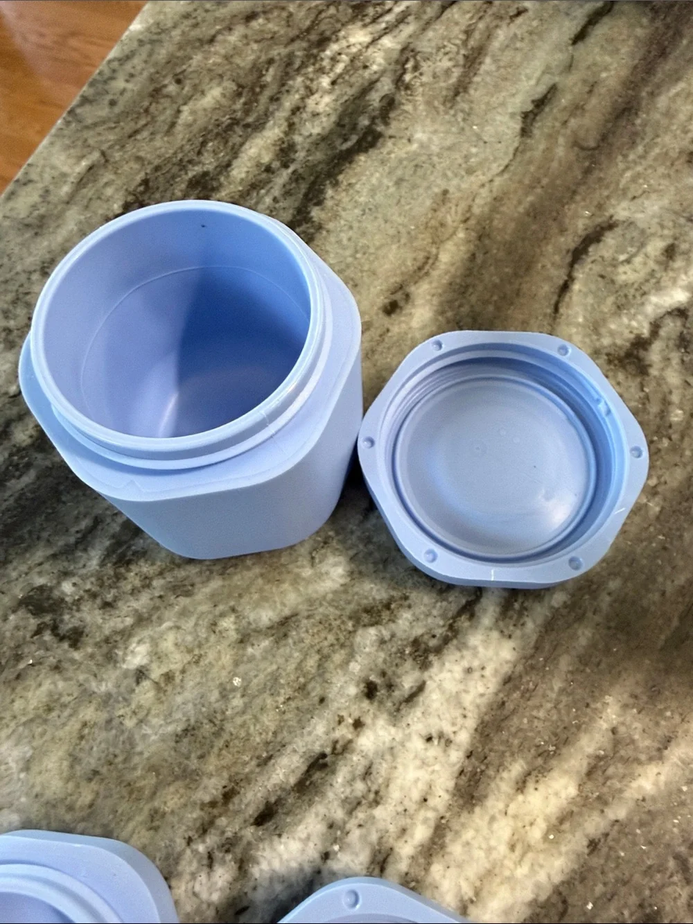 Cadence capsules Blue Hexagon Set of 3 - 2 small and 1 medium